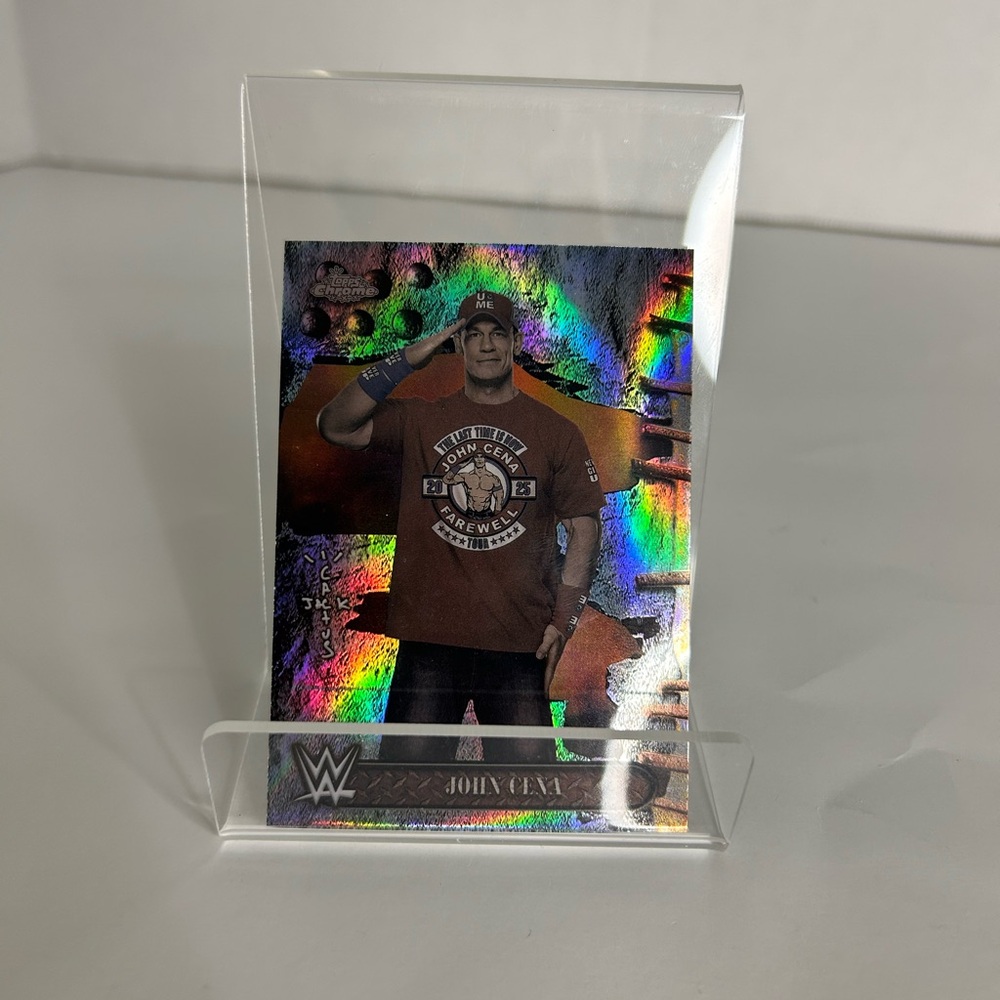 2025 Topps Chrome WWE X Cactus Jack - John Cena, John Cena #1 Refractor